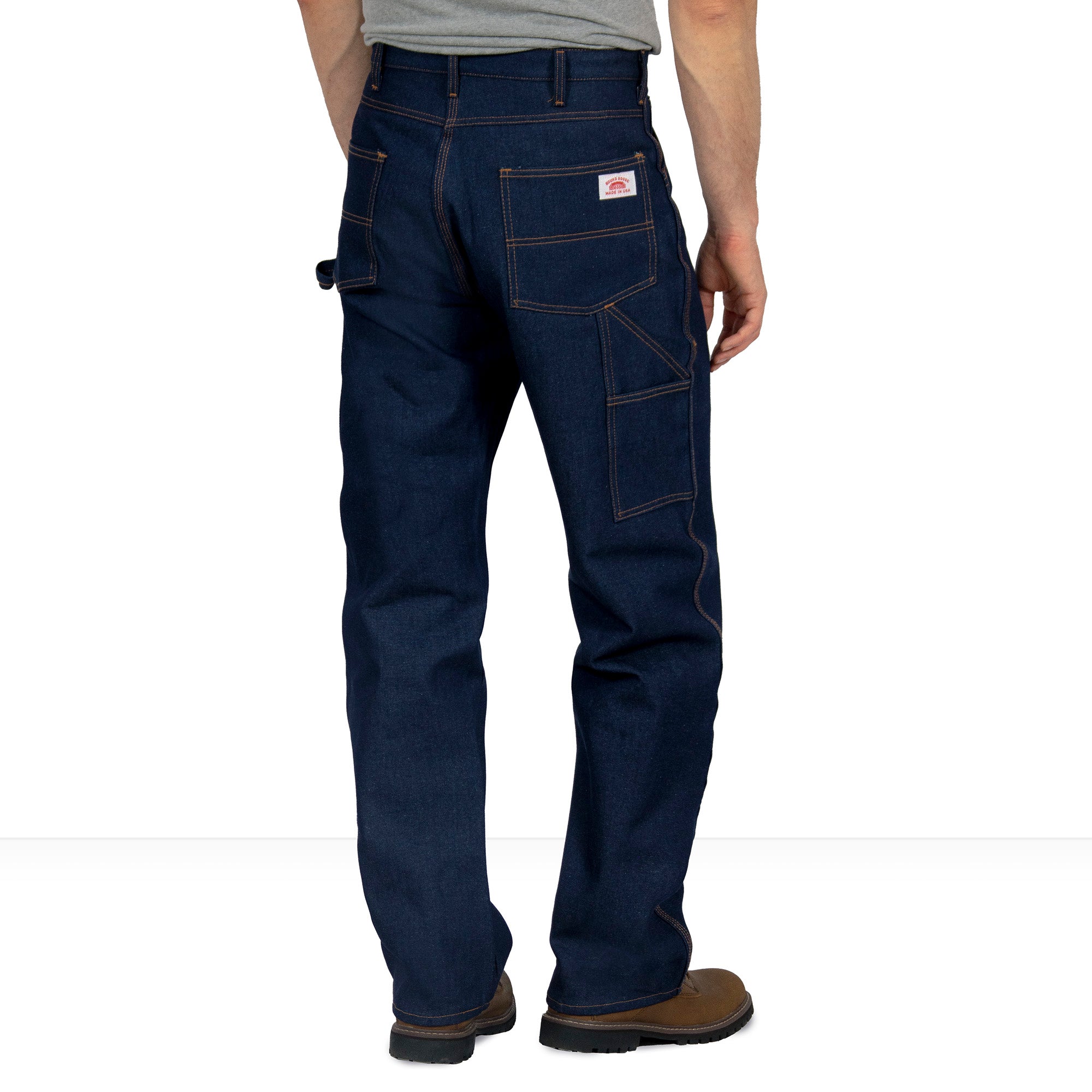 Made in USA Raw Unwashed Classic 5 Pocket Carpenter Dungaree Jean Pure  Rigid #101 – Round House American Made Jeans Made in USA Overalls, Workwear