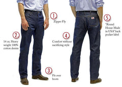 14-oz. White Oak Selvedge American-Made Jeans Slim Fit - GRAND ST